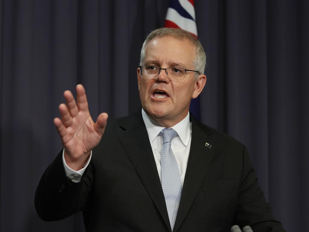 Mr Morrison promised gay students and teachers that the bill provided ‘no powers’ for them to be expelled or fired based on their sexuality. Picture: NCA NewsWire / Gary Ramage