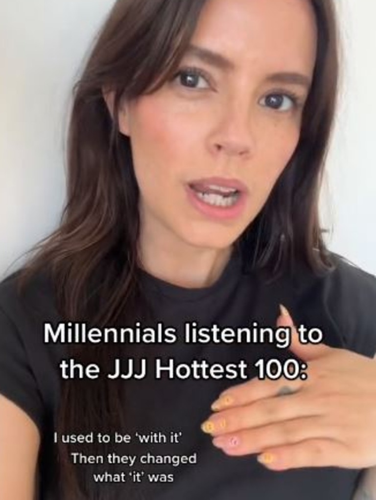 A Perth TikTok user has claimed the Hottest 100 isn’t for Millennials anymore. Picture: @meg.anneclare/TikTok