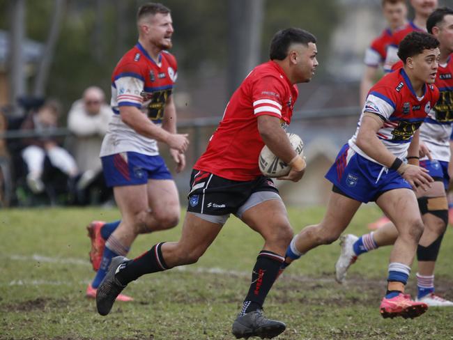 St Clair’s Kobe King crossed for a late try. Picture Warren Gannon Photography