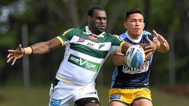 Ipswich Jets debutant Raymond Baira made an early impact in last Sunday's Intrust Super Cup match against Norths. Picture: Rob Williams