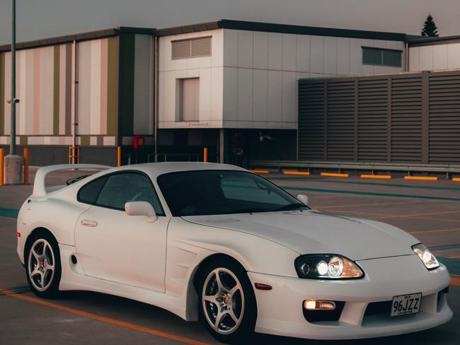 Kim McCosker's Toyota Supra was allegedly stolen from her Pelican Waters home on Monday morning.