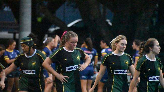 Premier Womenâ&#128;&#153;s rugby between Wests and Bond University. Saturday March 25, 2023. Picture: Nick Tucker.