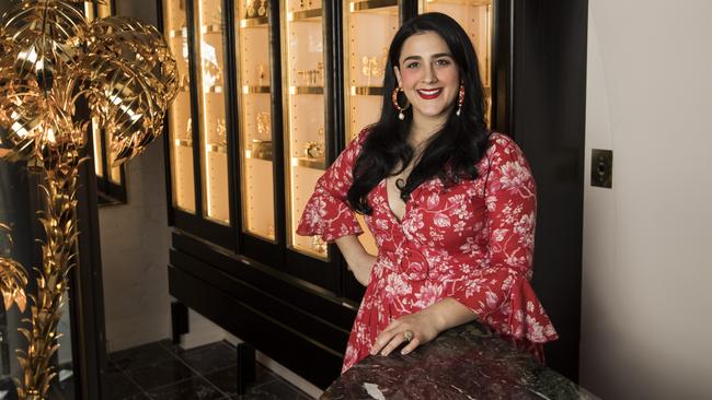 Jewellery designer Christie Nicolaides in her flagship store. Picture: NIGEL HALLETT