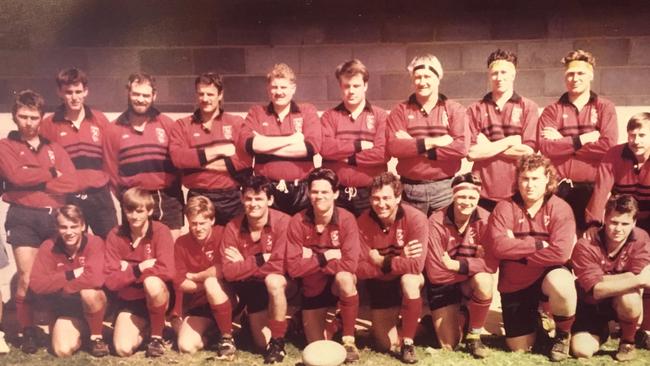 Allan Eggins (back row, fourth from left) and Jeffrey Brooks (back row. sixth from left. Picture: