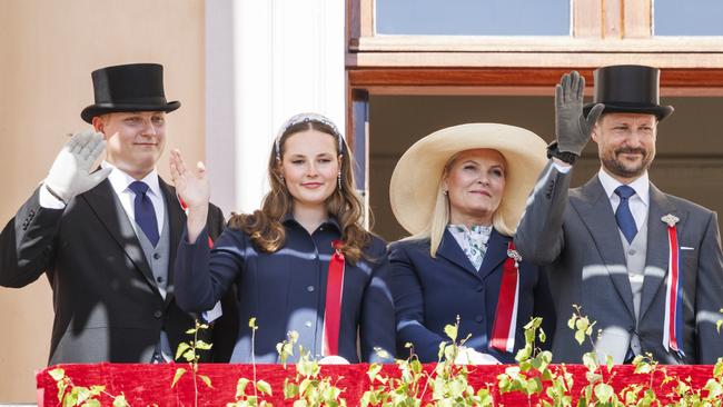 Crown Prince Hakon Magnus and Crown Princess Mette-Marit also share a son together, Prince Sverre Magnus (left). Picture: Per Ole Hagen/Getty Images