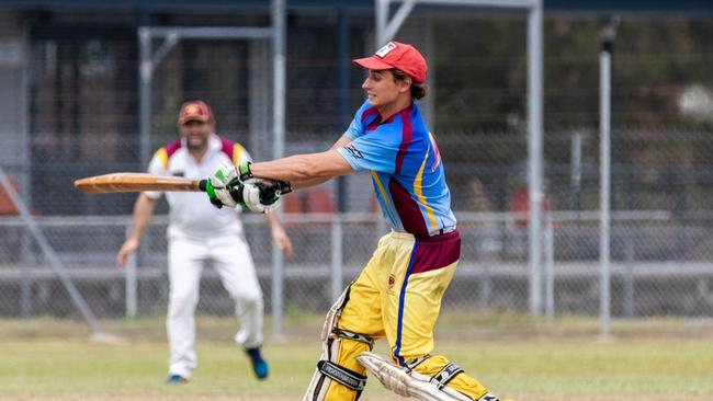 Former Tintenbar-East Ballina batsman Jake Nind now leads the scoring charts for Lennox Head. Picture: Ursula Bentley@CapturedAus.