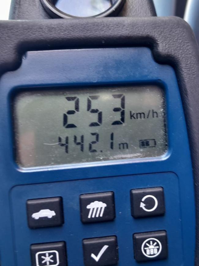 Barossa Highway Patrols clocked the ute at 253km/h on the North-South Motorway. Picture: SA Police.