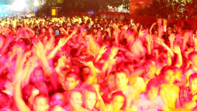  The Schoolies Week festival in Surfers Paradise. 