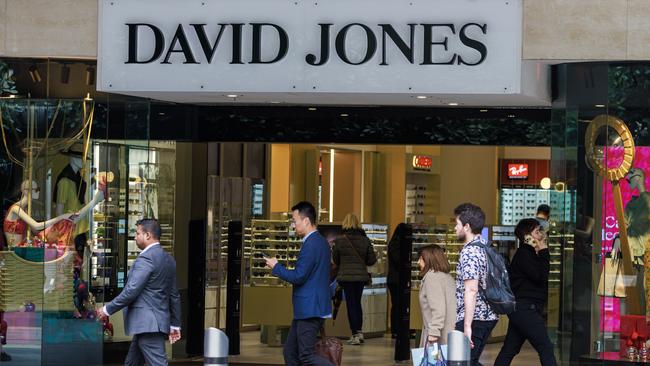 David Jones’ Bourke Street Mall store is set to be sold after it was excluded from the sale. Picture: NCA NewsWire / Aaron Francis