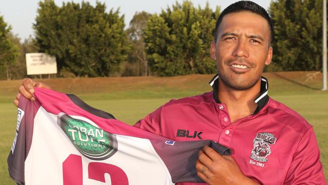 Nerang Bulls Team of the Decade reunion.Cameron Turei 13. Pic Mike Batterham