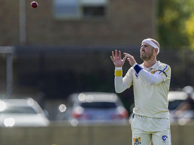 Cricket VSDCA GF: Ormond v Caulfield. Ormond bowler Rodney Bird. Picture: Valeriu Campan