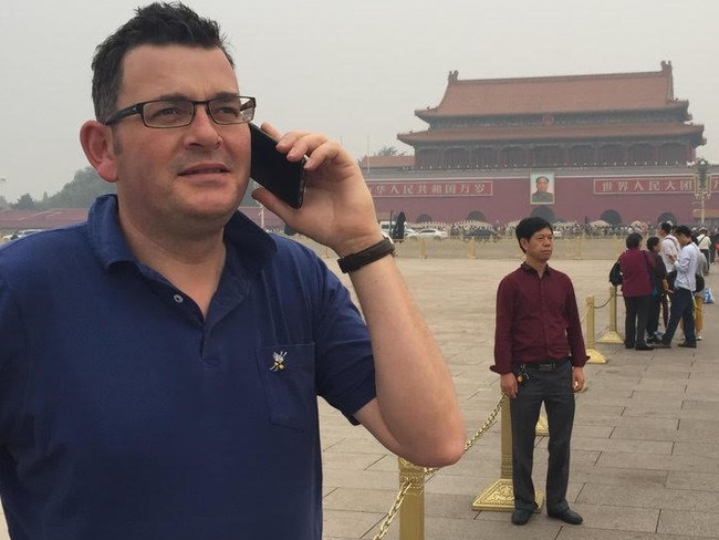 It was all about China for Daniel Andrews.