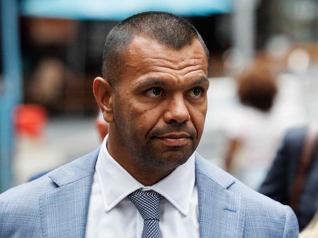 SYDNEY, AUSTRALIA - NewsWire Photos FEBRUARY 9, 2024: Rugby star Kurtley Beale arrives back at Downing Centre Court to hear the juryÃs verdict in his sexual assault trial. Picture: NCA NewsWire / David Swift