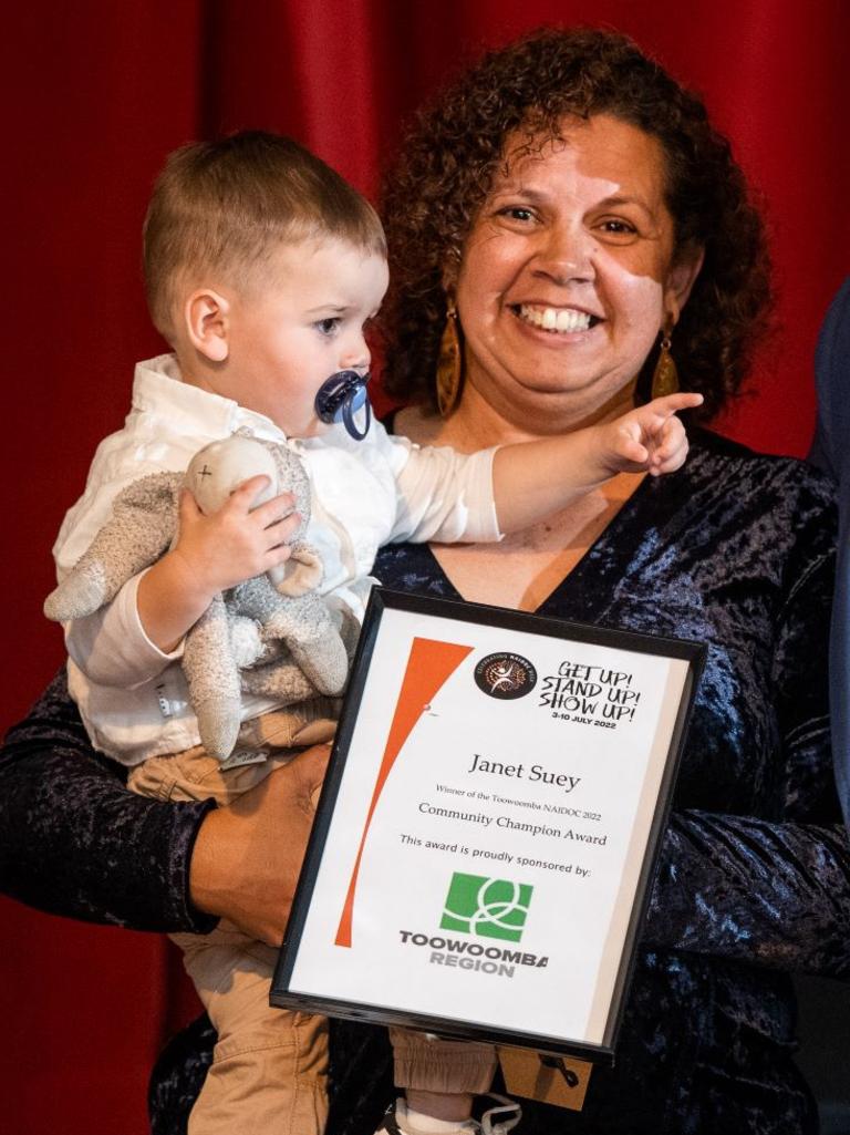 Janet Suey was awarded the 2022 NAIDOC Community Champion Award. July 8, 2022.