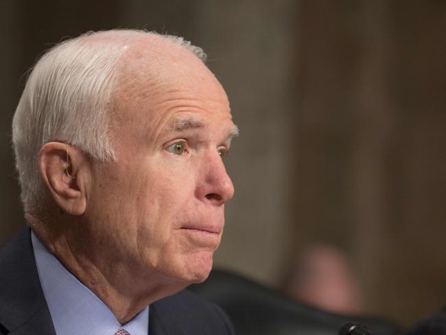 Republic Senator John McCain has been one of Donald Trump’s fiercest critics. Picture: Tasos Katopodis