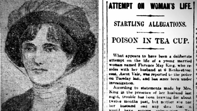 Ascot Vale mother Florence King was the victim of an attempted poisoning by her husband’s would-be lover. Pictures: Trove