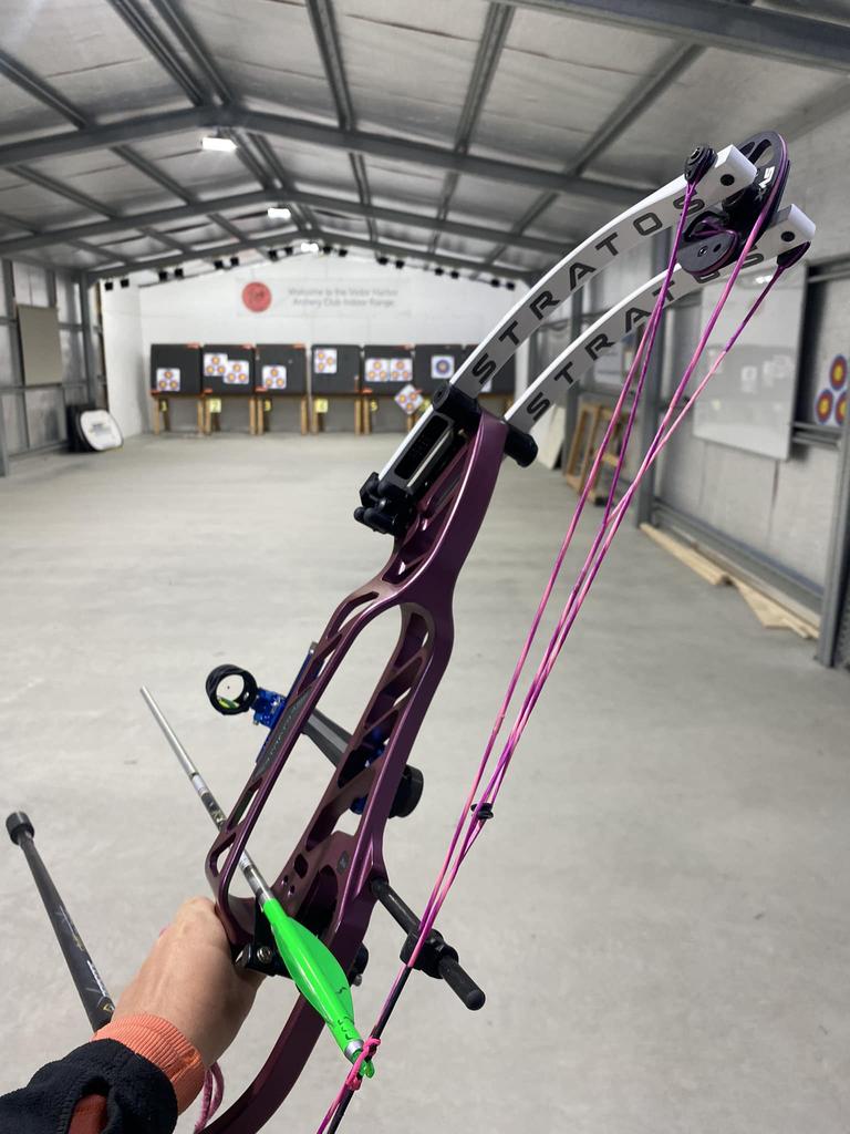 Georgina Graham’s custom-made archery bows and equipment have been stolen from her car that was parked outside her Kurralta Park home. Picture: Facebook