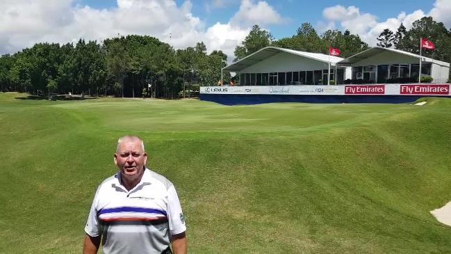 Royal Pines club professional Mark Gibson talks Hole 18