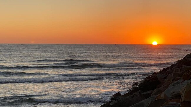 Sunrise from the north wall, snapped by reader Sean Bourke.