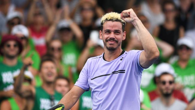 Alex Bolt is through to the second round in Melbourne. (AAP Image/Lukas Coch) 