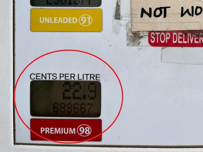 Sydney driver pays just 23c a litre