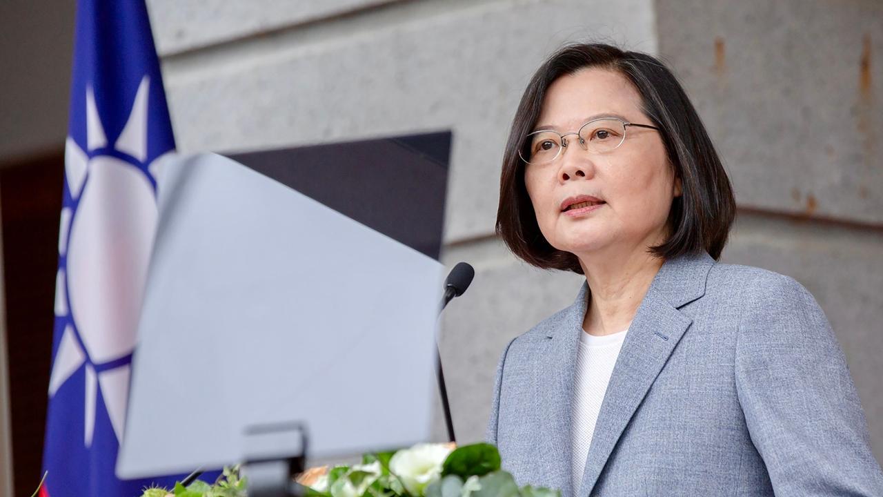 Taiwan – led by President Tsai Ing-wen – is a coronavirus success story. Picture: Handou /Taiwan Presidential Office/AFP