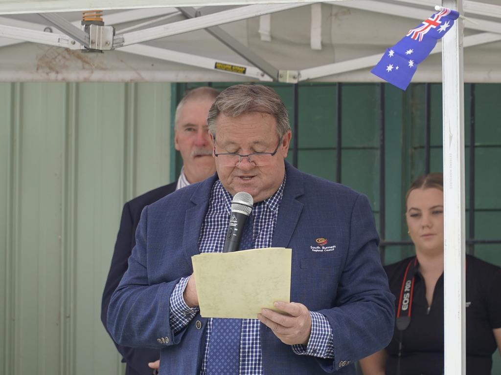 Cr Gavin Jones at the 2024 Australia Day citizenship ceremony in Kingaroy.