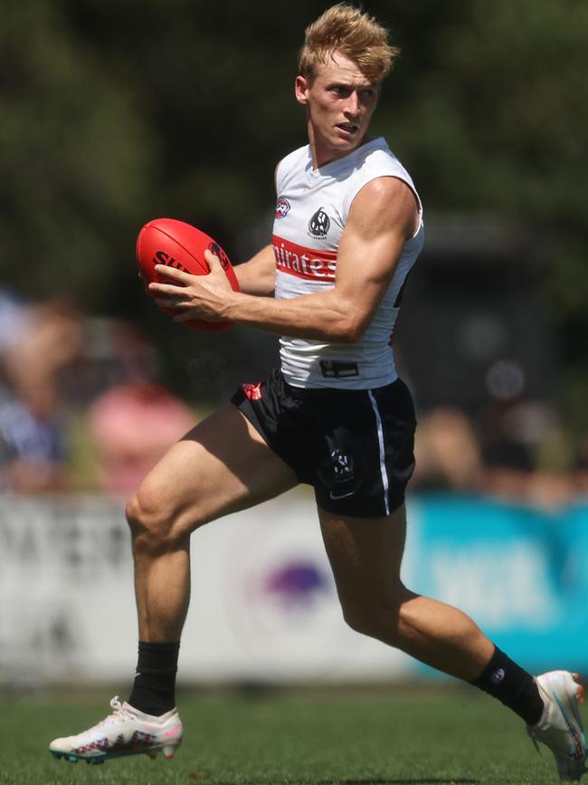 Wangaratta’s Joe Richards will debut for Collingwood against West Coast on Sunday after being takenin the 2022 national draft. (Photo by Daniel Pockett/Getty Images)