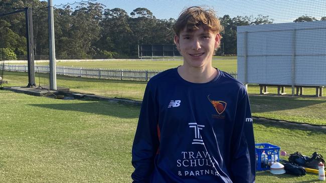 Sunshine Coast Scorchers Lord Taverners talent Will Dodunski - his arm enabled a run out on Sunday.