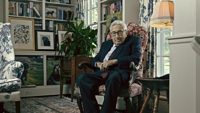 Henry Kissinger pictured at his home in Connecticut. Picture: The Sunday Times