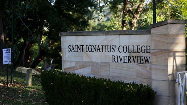 Saint Ignatius’ College Riverview in Sydney’s north. Picture: Nikki Short