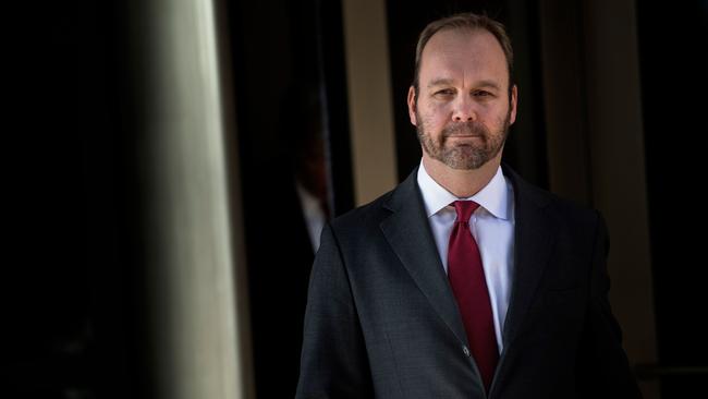 Rick Gates leaves Federal Court in Washington in December 2017. Picture: AFP