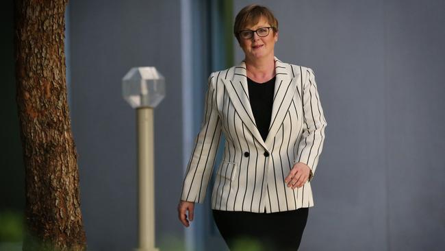 Newly appointed Defence Industry Minister Linda Reynolds at Parliament House yesterday. Picture: Ray Strange.