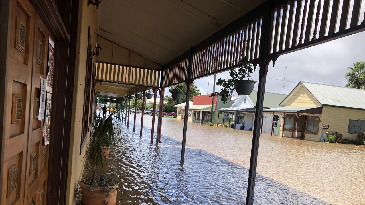 Ulmarra under water on March 1,