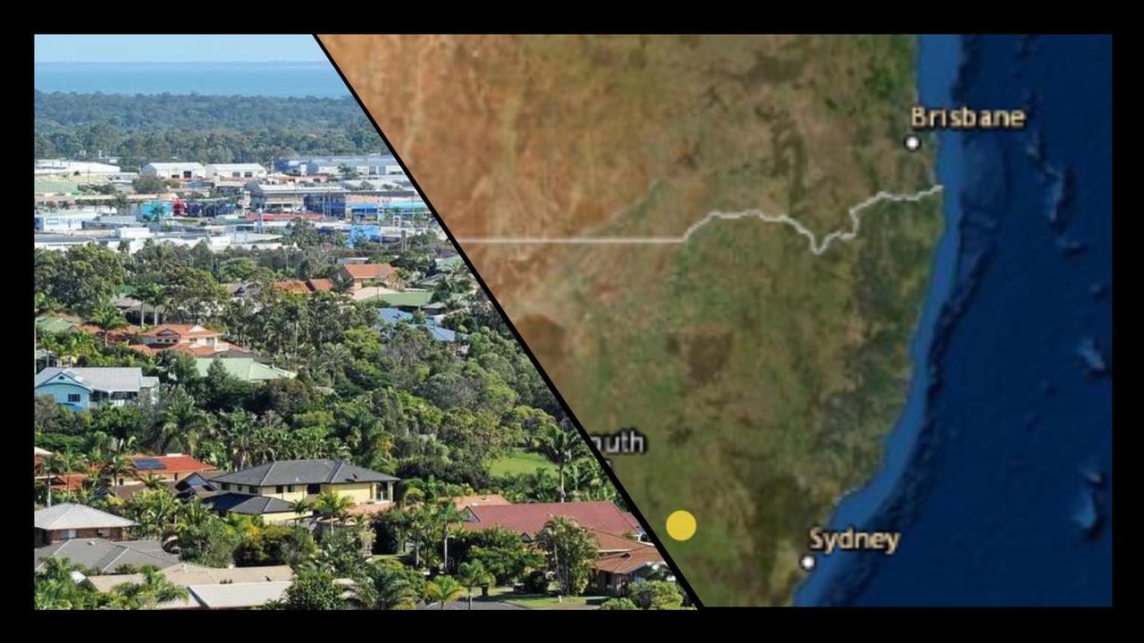 Residents across the Fraser Coast reporting feeling a shaking sensation but no earthquake (indicated by the yellow dot seen on the map) has been recorded in the area.