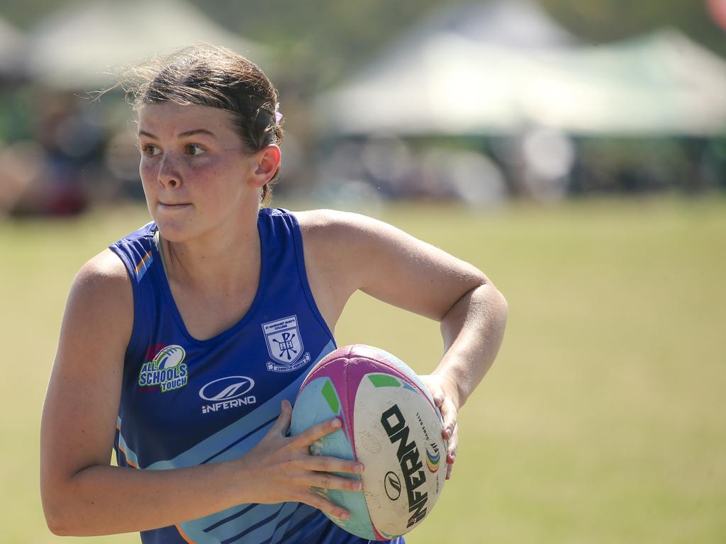 Windaroo Valley V St Margaret Marysat the 2024 Gold Coast Titans All Schools Touch Football Picture: Glenn Campbell