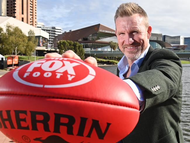 3/4/24. Gather Round - former Collingwood coach & player Nathan Buckley for the longest kick over Torrens Fox promotion.Picture: Keryn Stevens