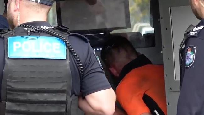 A 27-year-old truck driver has been charged with a string of dangerous driving offences after a cross-border police chase in Queensland. , A police helicopter monitored the truck as it travelled from the Gold Coast towards Logan after it entered the state from the New South Wales  picture: QLD Police