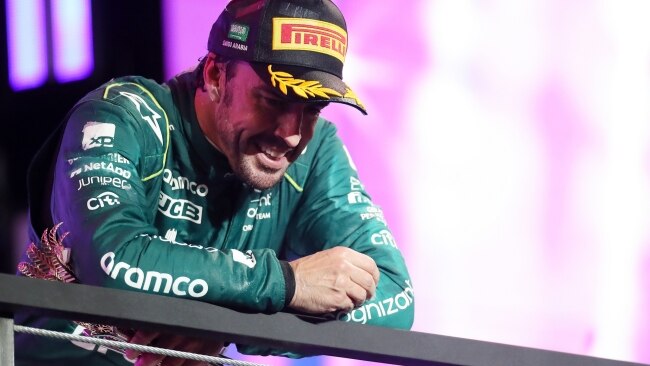 Fernando Alonso was stripped of his third place finish at the Saudi Arabia Grand Prix before the FIA reversed its decision and reinstated him with the podium finish. Picture: Peter Fox/Getty Images