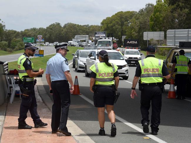 Chief Superintendent Mark Wheeler has once again urged Sydney residents not to attempt to enter Queensland. Picture: NCA NewsWire / Steve Holland