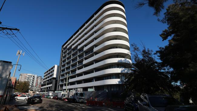 Toplace’s Vicinity apartments at Charles St, Canterbury, which has now been slapped with a third building work rectification order. Picture: Justin Lloyd