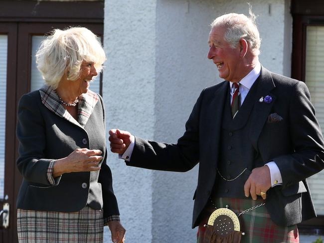 The Prince of Wales and Duchess of Cornwall are often spotted giggling together at events. Picture: Getty