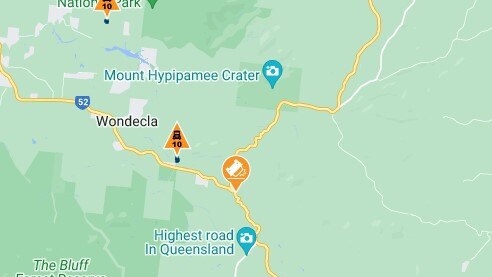 QldTraffic advised a prime mover has come to grief on the Kennedy Highway, approximately 700 metres south of Longlands Gap Rd, north of Evelyn and south of Herberton on Monday around 11am. Picture: Supplied