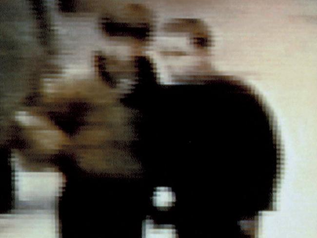 This blurry image was also released, showing Robert Thompson and Jon Venables in The Strand. Picture: Supplied