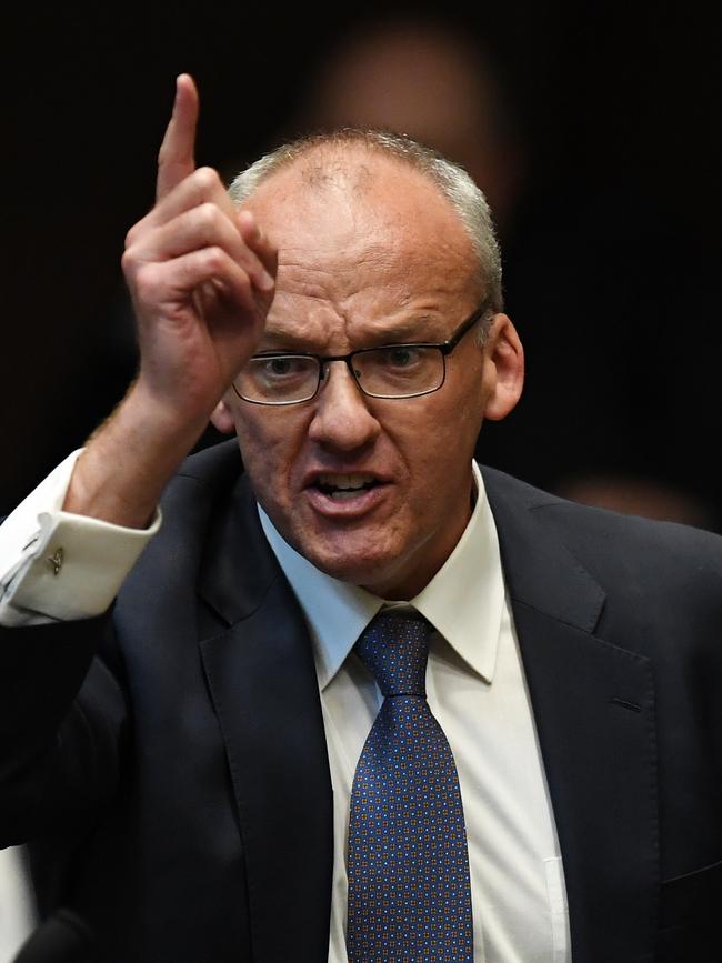 New South Wales State Opposition Leader Luke Foley during Question Time on Wednesday. Picture: AAP