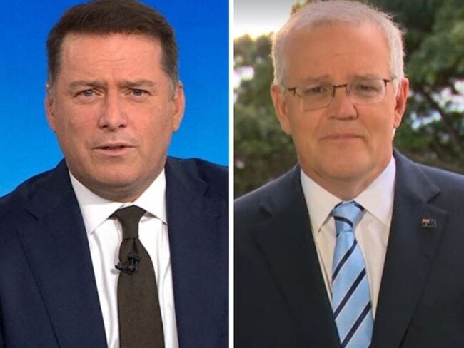 Karl Stefanovic revealed his concern for the PM on air.