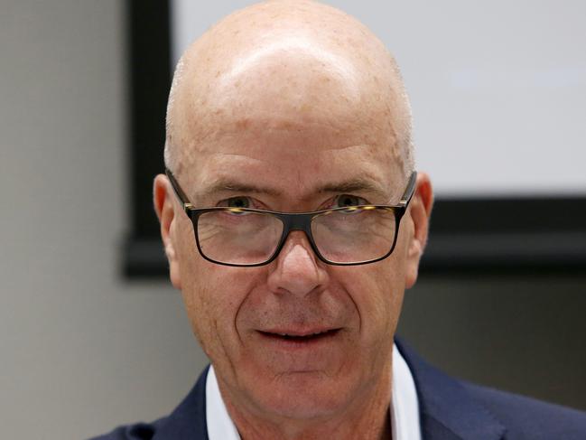 19/11/2018: Fairfax CEO Greg Hywood leaving the Fairfax Merger Meeting and AGM in Pyrmont on Monday. Hollie Adams/The Australian