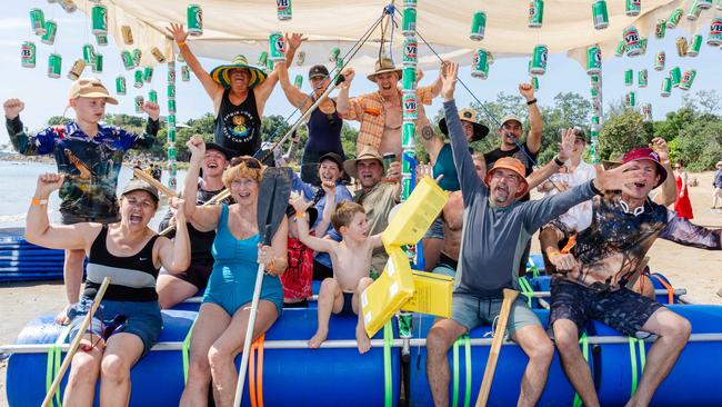 Down under at the Darwin Beer Can Regatta at Mindil Beach, 2025. Picture: Pema Tamang Pakhrin