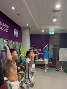 inside the Argentina dressing room