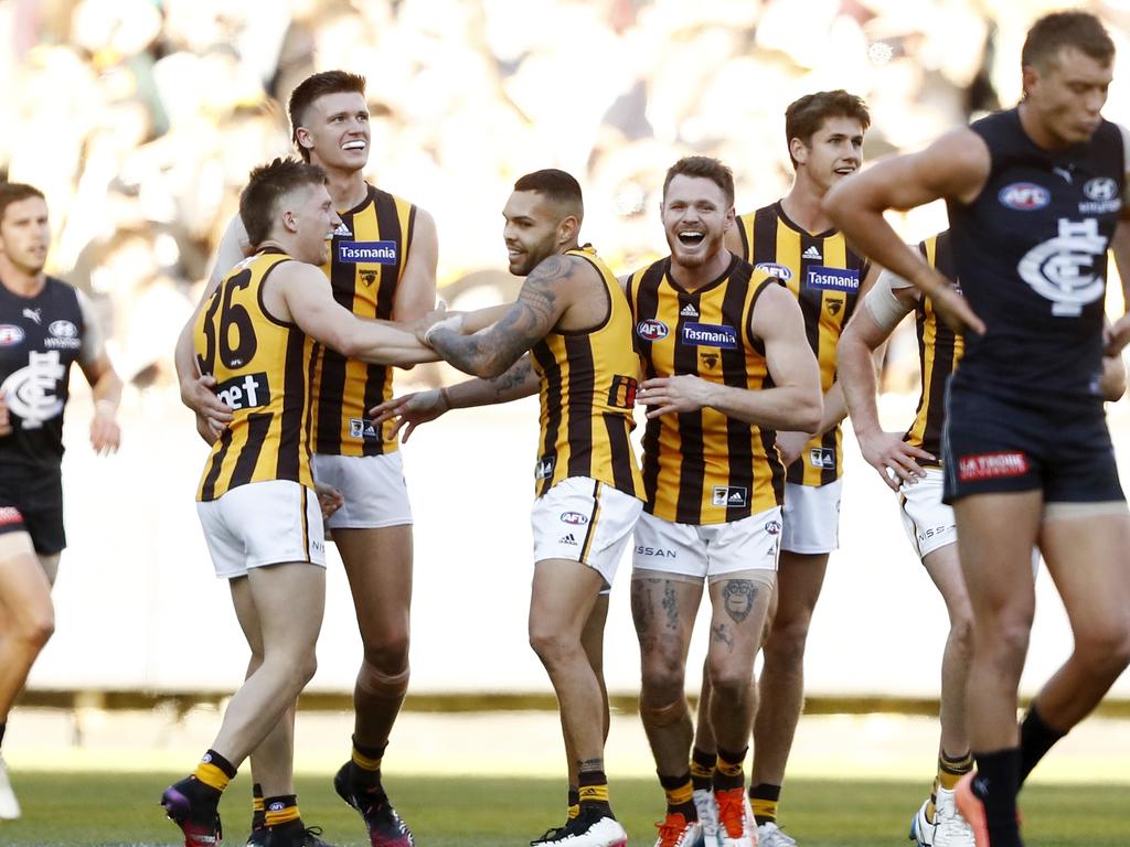 Hawthorn laughed last in the first half.